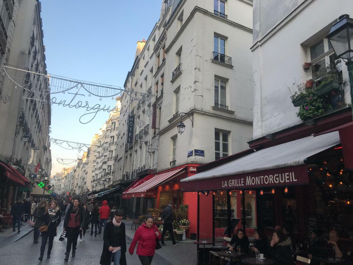 Ferienwohnung Quartier Montorgueil, Voie Pietonne, Dans Un Immeuble Du Xveme Paris Exterior foto